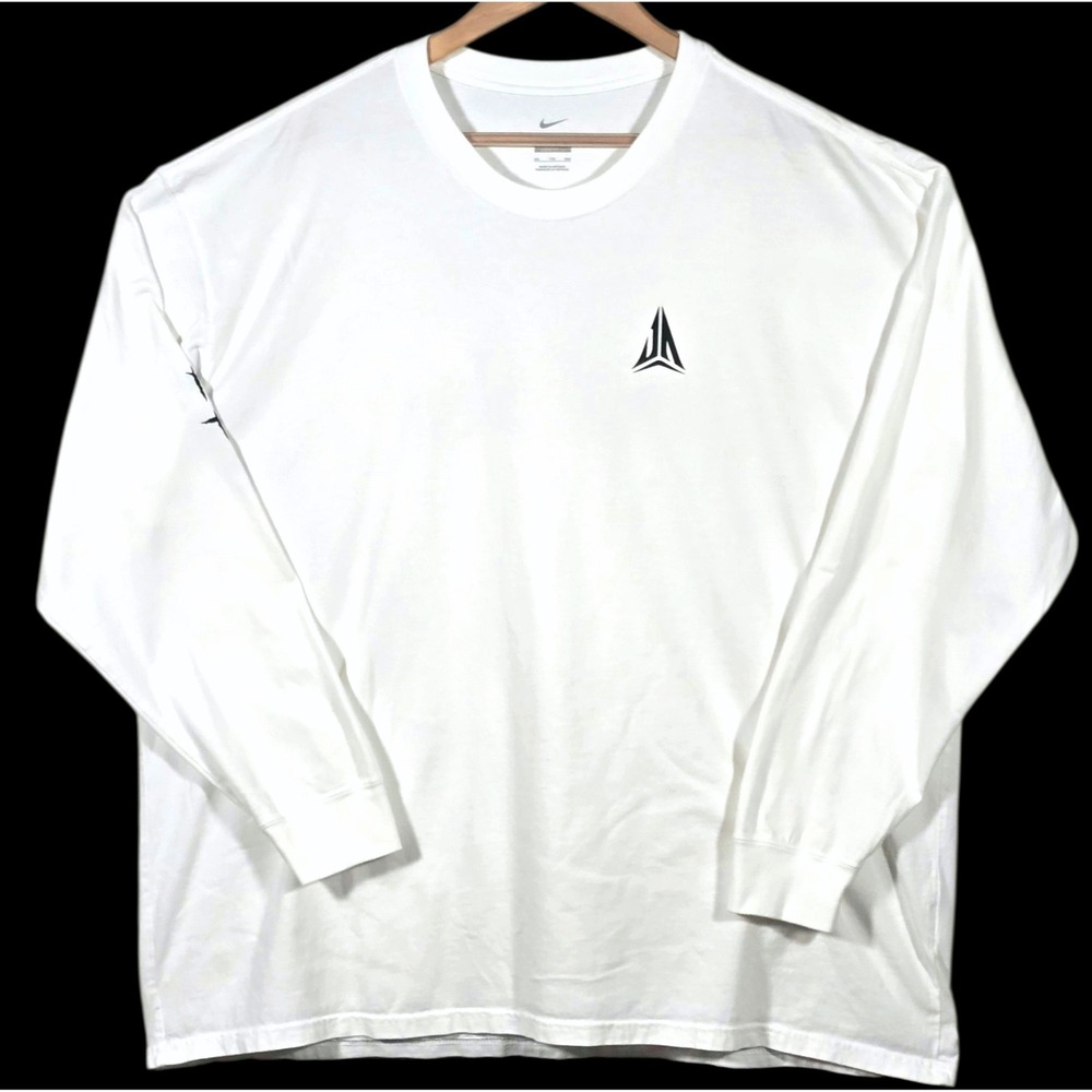 Nike Ja Max90 Long-Sleeve T-Shirt Mens XXL White‎ Basketball
